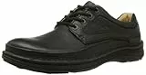 Clarks Nature Three Herren Derby Schnürhalbschuhe, Schwarz (Black Leather), 43 EU