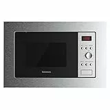 Taurus MO20IXD Digitale Einbau-Mikrowelle, 20 l, 800 W, Grill 1000 W, 5 Leistungsstufen, Schnellstarttaste, 8 automatische Menüs, Timer bis 35 min, einfache Installation, Edelstahl