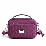 JIANLINST Damen Handy Umhängetasche Klein Handytasch Crossbody Schultertasche Mini-Tasche Multifunktionale Handytasche Lila
