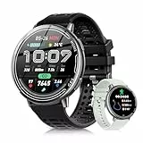 Rmana GPS Smartwatch Herren, 1.39' HD Touchscreen Smart Watch for Men mit Bluetooth Anruf, Sportmodi,Herzfrequenz, Blutdruckmessung, GPS Sportuhr für iOS Android