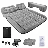 FORMIZON SUV Aufblasbare Matratze, 180 * 140cm Auto Luftmatratze, Aufblasbare Matratze Kofferraum mit Luftpumpe und 2 Kissen, Tragbare Doppelseitige Dickere Auto Bett für Reisen Camping Outdoor