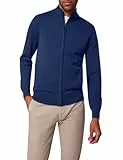 Pierre Cardin Herren Pullover Rundhals Strickjacke StKrgRV | Männer Basic Strickpulli | Mordern Fit | Navy Blazer 5064 6323 | 32W - 30L