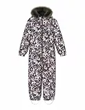 NAME IT Mädchen NMFSNOW10 Suit AOP FO NOOS Schneeanzug, Dark Sapphire/AOP:Flower, 80