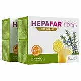 Leber Komplex - Rosmarin, Inulin, Chicoree und Zitrone - Getränk mit natürlichem Zitronengeschmack und ohne Zusatzstoffe - Ballaststoffreich - 30 Beutel für 30 Tage - Hepafar Fibers Sensilab