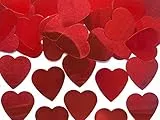 Konfetti Herzen 2,5cm 10g Tischdeko Hochzeit Party Romantik Streudeko Tischkonfetti Confetti rot