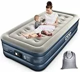 iDOO Luftbett 1 Person,Luftmatratze Selbstaufblasend Gästebett mit Integrierter Luftpumpe,Aufblasbare Matratze Schnelles Aufblasen und Luftablassen,Aufblasbares Bett für Campingausflüge 99x188x38cm