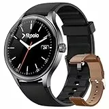 Smartwatch Herren Damen, 1.27″ AMOLED-Display Smart Watch mit Telefonfunktion/KI-Sprachassistent, Uhren Herren 120+ Sportmodi IP68 Wasserdicht Fitnessuhr Damen Schlafmonitor Herzfrequenz Schrittzähler