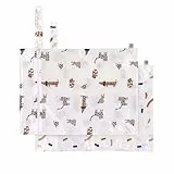 LÄSSIG Nasstasche wiederverwendbar für Kind Baby 2 Stück/Wet Bag Little Mateys royal blue