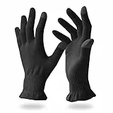 Migliore Wear 2 Paar Baumwollhandschuhe für Ekzeme mit Touchscreen-Fingern, Feuchtigkeitsspendende Handschuhe für Trockene Hände, Handpflege