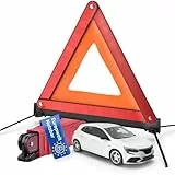 TK Gruppe Timo Klingler 5X KFZ Warndreieck Notfalldreieck rot, Dreieck Autozubehör Pannendreieck Auto Triangle - für Unfall & Pannen