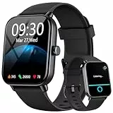 Smartwatch Herren Damen, 1,8' HD Uhren Herren mit Telefonfunktion, IP68 Wasserdicht Smart Watch Damen 110+ Sportmodi Fitnessuhr/Herzfrequenzr/Schlafmonitor Schrittzähler, Sportuhr für iOS Android
