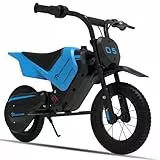 EVERCROSS Elektromotorrad Kinder, Elektro Motocross mit 8/16 KMH Geschwindigkeitsmodus, 150W Kinderfahrzeug, Moto Cross mit 10 KM Langstrecken, 12'' Elektro Motorrad für Kinder von 3-12 Jahren