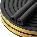 Dichtungsband für Türen Fenster, 10M Türdichtung Selbstklebendes Fensterdichtung Anti-Kollision Dichtungsstreifen Gummi Schaum Siegel Streifen Schalldämmung Schwarz