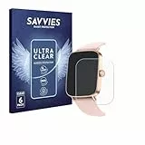 Savvies 6 Stück Schutzfolie für Fitpolo IDW28 1.85' Displayschutz-Folie Ultra-Transparent