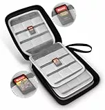 DBCOAST Nintendo Switch Spiele Aufbewahrung Transparente Tasche zur Aufbewahrung von 72 Nintendo Switch-Spielkarten - Schwarz
