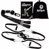 DH FitLife Schlingentrainer für Ganzkörpertraining, Sling Trainer Set für Krafttraining & Home Workout, Bodyweight Resistance für zuhause & unterwegs, mit Türanker, Karabinerhaken und Trainingsbuch