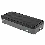Targus Universal Docking Station, USB-C, Quad 4K (QV4K), Supports Four DisplayPort and HDMI Monitors with 100W Power Delivery - Black