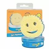 Scrub Daddy Powerase Gel Teppichreiniger und Fleckenentferner – für Kleidung, Teppich- und Polsterreiniger Sofa Paste für Leder, Autoteppich, Couch - Reisewaschmittel inkl. Scrub Mommy Schwamm