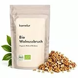 Kamelur Bio Walnussbruch Roh (1kg) Biologische Walnüsse ohne Schale und ohne Zusätze - Großer Walnusskerne Bruch