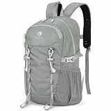 Outplea 20L Klein Wanderrucksack Damen Herren, Leicht Tagesrucksack mit Rückenbelüftung 3D Air Mesh, Daypack Rucksäcke Camping Reisen Fahrrad Sport, Grau