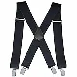 goldmiky Hosenträger für Herren Breit 5 cm, Hosenträger Elastisch und verstellbar, für Männer bis 1,96 m Körpergröße