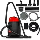 LEHMANN Poolsauger 4-in-1 mit Saugdüsen-Set, 1400 W, 30 L, Teichsauger Schlammsauger, Nass Trocken Sauger für Teich, Pool Sauger für Gartenpools, Schlammsauger für Gartenteich, inkl. Zubehör