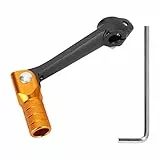 WATODAY CNC Klappbarer Schalthebel Motorrad mit L-Schlüssel für Kayo T2 T4 T4L TTR 125 Zonshen 250cc ATV Dirt Bike Pit Bike – 6061 Luftfahrt-Aluminium, Schwarz, Gold