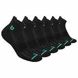 BAMBOS Sneaker Socken Ultraweich Bambus Herren Damen Kurz Sportsocken Laufsocken, 6 Paare (EU 43-46, Schwarz)