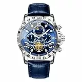 Bexdug Uhren für Herren, stilvolle Business-Armbanduhr, multifunktionales Mode-Accessoire, wasserdicht, persönlicher Timer für den täglichen Gebrauch, blau, Refer to description, Uni