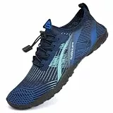 IceUnicorn Strandschuhe Badeschuhe Damen Herren Schwimmschuhe Aquaschuhe Sommer Schnell Trocknend Surfschuhe(934BlauGrün,42EU)