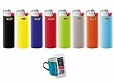 10 Stück Feuerzeuge Neutral mit Zündstein BIC Maxi J26