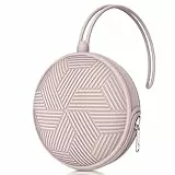 Smlpuame Silikon Schnullerbox Mädchen Junge,BPA-Freiem Silikon Schnullerhalter Aufbewahrung für 2 Schnuller,Wasserdicht Schnullerhalter Schnullerbox für Wickelrucksack(Rosa)