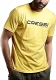 Cressi T-Shirt Man, Herren, Gelb/Schwarz, XXXL