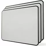 KTRIO Mauspad, 30 % größer, mit genähten Kanten, 280 x 220 x 3 mm, wasserdichtes Mauspad mit rutschfester Gummiunterseite, Mauspads für Computer, Laptop, PC, 3 Stück