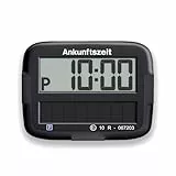 Needit Park Micro Solar elektronische Parkscheibe [NEUES Modell 2025] I unendlich Energie, Null Batteriewechsel | einzige Parkscheibe in Deutschland mit integriertem wiederaufladbarem Akku | schwarz