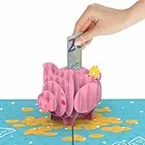 papercrush® Pop-Up Karte Sparschwein - 3D Geldkarte mit Geldfach für originelle Geldgeschenke - Kreativ Geld verschenken für Geburtstag, Reisekasse, Hochzeit, Taufe, Kommunion oder Konfirmation