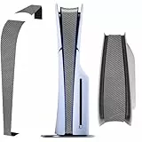 ZJRUI für PS5 Slim Console Middle Skin, 2023 PS5 Slim Disc/Digital Edition Universal Host Middle Strip, Console Center Part Protection Strip Film Sticker Scratch Resistant (Grau)