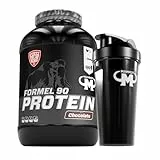 Mammut Nutrition Formel 90 Proteinpulver Schokolade 3 kg, 4-Komponenten Protein: Sojaisolat, Whey, Milch, Ei-Protein mit Vitamin B6, gezielte Proteinversorgung, inkl. auslaufsicherem Shaker