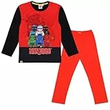 LEGO Ninjago Schlafanzug Pyjama Jungen (DE/NL/SE/PL, Numerisch, 116, Regular, Schwarz-Rot)