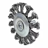 KS Tools 340.0039 Stahldrahtrundbürste 0,5mm, Ø 75mm, mit 12mm Aufspanndorn