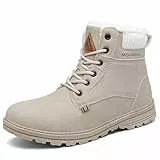 Mishansha Damen Herren Winterschuhe Warm Gefüttert Winterstiefel Wasserdicht Trekking Wanderschuhe 38 EU