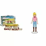 CRAZE Bibi und Tina Figuren Martinshof Spielset & BIBI und Tina Figuren STEHENDE BIBI Bibi Blocksberg Spielzeug zum Sammeln und Spielen beweglich mit Sitzfunktion Pony Bauernhof Spiele ab 3 Jahre