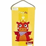Avenue Mandarine KC139C - Kreativset Little couz'In, Tier zum Nähen, ideal für Kinder ab 6 Jahren, 1 Set, Drache