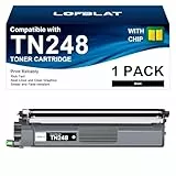 LOFBLAT TN248 TN248XL TN-248CMYK TN-248VAL Kompatibel für Brother TN248 TN248XL Schwarz für Brother MFC-L3760CDW Toner für MFC-L3740CDW MFC-L3740CDWE DCP-L3560CDW DCP-L3555CDW HL-L3520CDWE (Schwarz)
