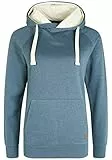 OXMO OXJulia Damen Kapuzenpullover Hoodie Pullover mit Kapuze Kordel Kängurutasche Baumwollmischung Regular fit, Größe:M, Farbe:Ensign Blue (70260)