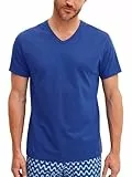 CALIDA RMX Sleep T-Shirt Herren, aus Baumwolle, Single Jersey-Qualität, langlebig Mazarine Blue 50