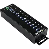StarTech.com 10 Port Industrial USB 3.0 HUB 10-Port Industrial USB 3.0, ST1030USBM