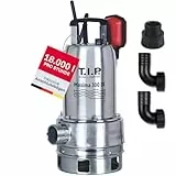 T.I.P. Maxima 300 IX Schmutzwasser-Tauchpumpe Edelstahl, 18 000 l/h, 700 W, 30 mm Partikel, Vortex-Laufrad, Schwimmerschalter, Thermoschutz, Notentwässerung, Robust & langlebig