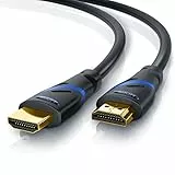 CSL - 7,5m HDMI Kabel 2.0a 2.0b - Ultra HD 4k 60Hz - neuester Standard - High Speed HDMI 2.0 - Ultra Full HD 1080p - 3D ARC CEC HDCP HDR - 3 fach geschirmt - bis zu 18 Gbit s - schwarz