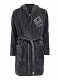 CR7 Cristiano Ronaldo Basic Herren Bademantel, Grau, M